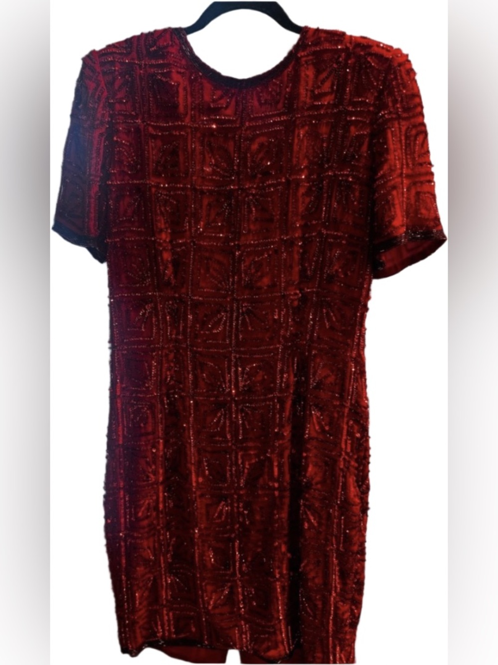 Vintage Beaded Silk Dress: Beaded Drama